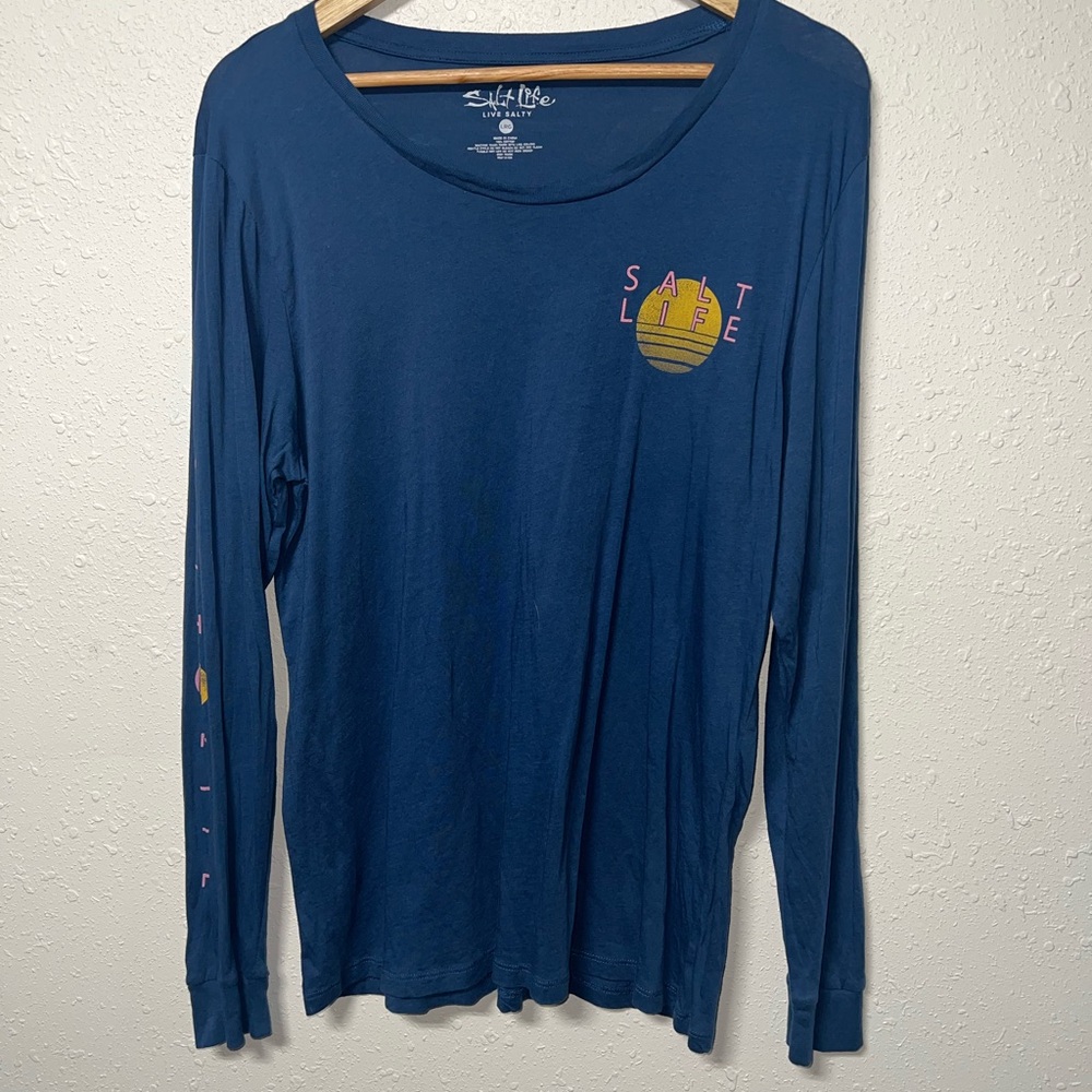 Salt Life Women's Blue Long Sleeve‎ Tee